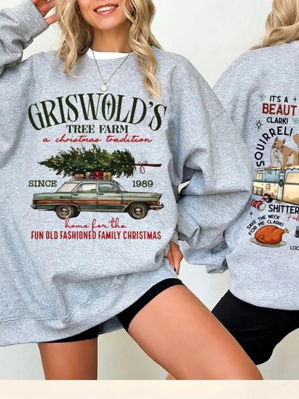 Gildan Christmas Vacation Griswold Sweatshirt, Retro 90s Style For Unisex